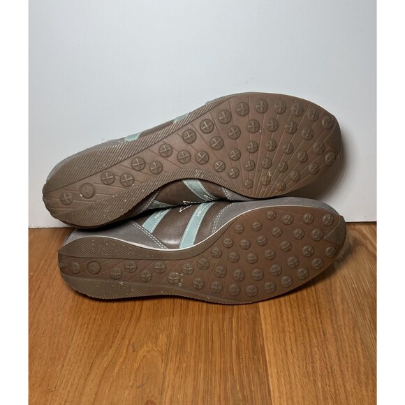 Timberland Shoes Womens Size 8.5 Gray Brown Blue Low Top Lace Up Leather Casual - Picture 8 of 11